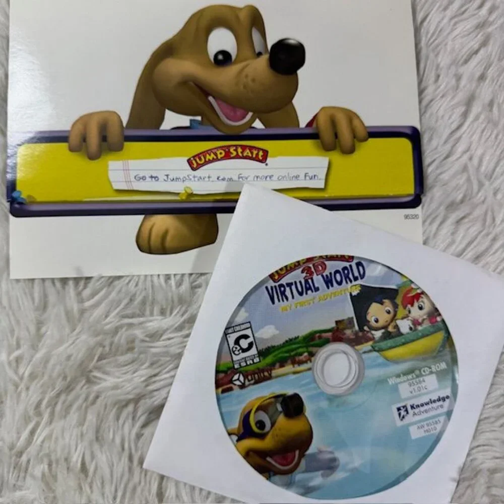 Jumpstart 3D Virtual World My First Adventure PC CD-Rom Software